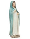 Madonna embarazada con vestimenta clara de 11 cm en resina