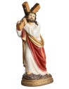 Gesù che porta la croce serie 20 cm in resina per presepe Mondo