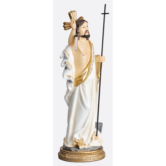 Risen Christ with a height of 22.2 cm in resin for Mondo nativity scene