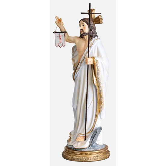 Risen Christ with a height of 22.2 cm in resin for Mondo nativity scene