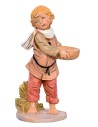 Bimbo con cesto serie 30 cm Fontanini per presepe Mondo Presepi