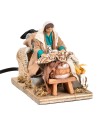 Standing washerwoman 10 cm moving for nativity scene Mondo Presepi