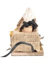 Standing washerwoman 10 cm moving for nativity scene Mondo Presepi