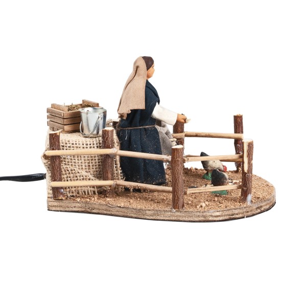 copy of Lavandaia in piedi 10 cm in movimento per presepe Mondo