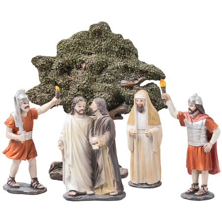 Beso de Judas 10 cm en resina estatuas pascuales para belén