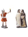 Bacio di Giuda 10 cm in resina statue pasquali