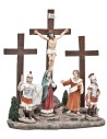Crocifissione di Gesù 10 cm in resina statue pasquali
