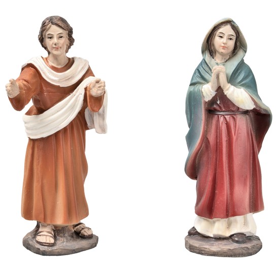 Crocifissione di Gesù 10 cm in resina statue pasquali