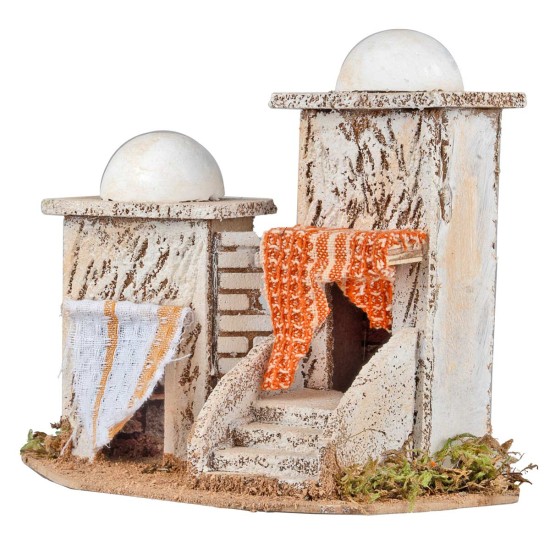 Arab houses cm 20x14x17 h for nativity scene Mondo Presepi
