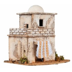 Arab house with terrace cm 21.5x17.5x21 h for nativity scene World 2