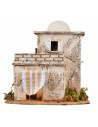 Arab house with terrace cm 21.5x17.5x21 h for nativity scene World
