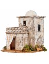 Arab house with terrace cm 21.5x17.5x21 h for nativity scene World