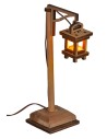 Lampione da terra in legno 16.5 cm da 3,5V per presepe Mondo