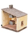 Bottega fabbro con brace tremolante cm 22x18x24 h per presepe