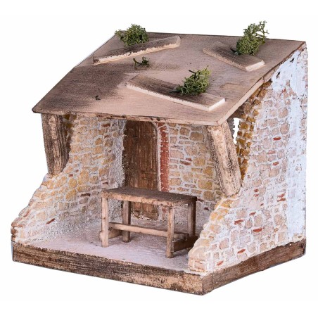 Bottega falegname cm 22x18x20.5 h per presepe Mondo Presepi