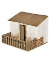 Ovile con recinzione cm 19.5x16x14.5 h per presepe Mondo Presepi