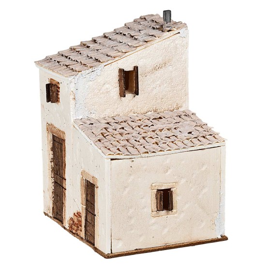 Cottage with double entrance cm 20x17x26 h for Mondo nativity scene