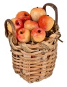 Cesta de manzanas Ø3 cm para belén Mondo Presepi