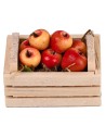 Caja con manzanas cm 3.5x2.5x2 h para belén Mondo Presepi