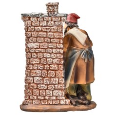 Resin baker with wood-fired oven for nativity scene Mondo Presepi 2