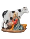 Woman milking cow series 10 cm for nativity scene Mondo Presepi