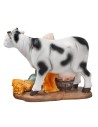 Donna che munge mucca serie 10 cm per presepe Mondo Presepi