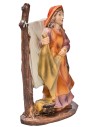 Woman hanging clothes in resin 10 cm for Mondo Nativity scene