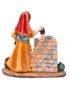 Fruit vendor in resin 10 cm for Mondo Presepi nativity scene