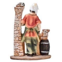 Salumiere con banchetto in resina 14 cm 2