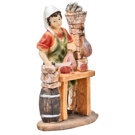 Delicatessen with resin counter for Mondo Presepi nativity scene