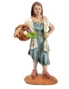 Arab woman with fruit basket Oliver series 9 cm for nativity scene