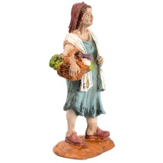 Arab woman with fruit basket Oliver series 9 cm for nativity scene 2