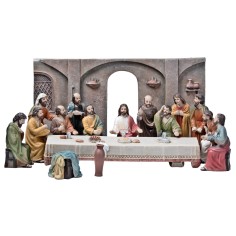 Last Supper 10 cm in resin Easter statues for Mondo nativity scene