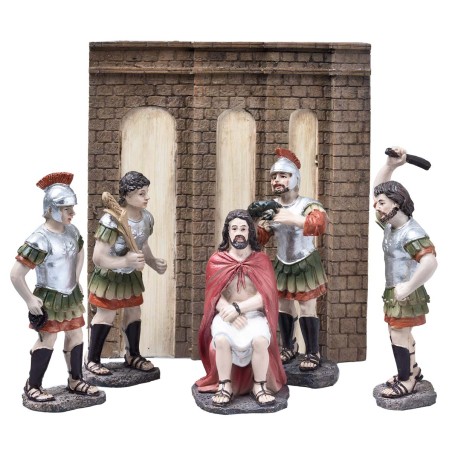 Coronación de espinas 10 cm estatuas de Pascua para belén Mundo