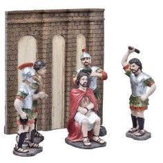 Coronación de espinas 10 cm estatuas de Pascua para belén Mundo 2
