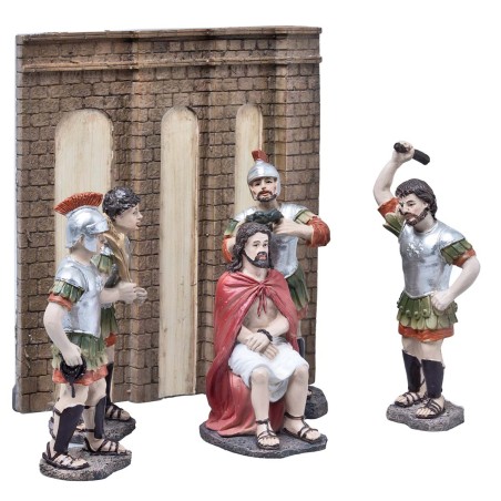 Coronación de espinas 10 cm estatuas de Pascua para belén Mundo