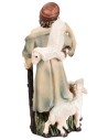 Pastore con bastone e pecore serie 9/10 cm in resina per