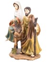 Joseph leading a donkey with pregnant Mary on top series 18 cm