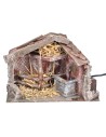Polystyrene hut with functional fountain cm 29x15x20 h