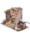 Polystyrene hut with functional fountain cm 29x15x20 h