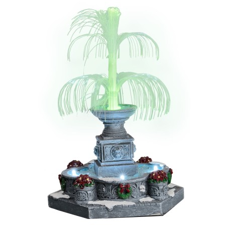 Fountain with fiber optic light for nativity scene Mondo Presepi