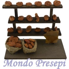 Banco pane per venditore cm 12x6x9 h. Mondo Presepi