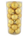 Set 24 palline oro ø 6 cm per albero di Natale