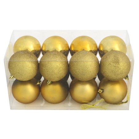 Juego de 16 bolas rojas ø 8 cm para árbol de Navidad
