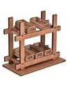 Bancarella in legno con cassette cm 14x6.5x11.5 h per presepe