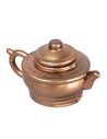Miniature copper-colored PVC teapot Ø 2 cm for Nativity Scene World