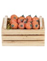 Caja de madera en miniatura con naranjas cm 5 x 4 x 3 h para