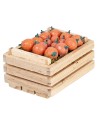 Miniature wooden crate with oranges cm 5 x 4 x 3 h for