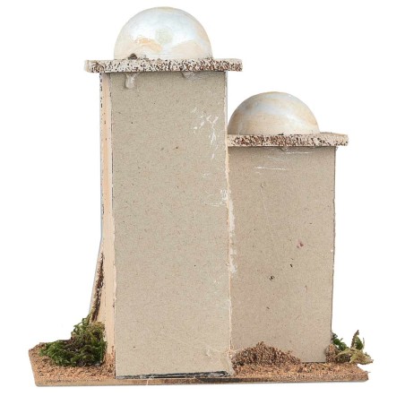 Gruppo case arabe cm 16x13,5x18 h per presepe Mondo Presepi