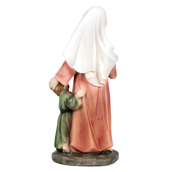 Madre con niño serie 11 cm en resina para belén Mundo